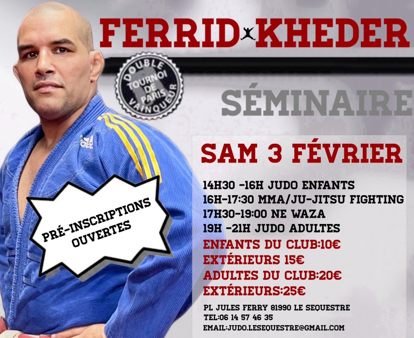03-02-2024 / Seminaire Judo avec Ferrid KHEDER